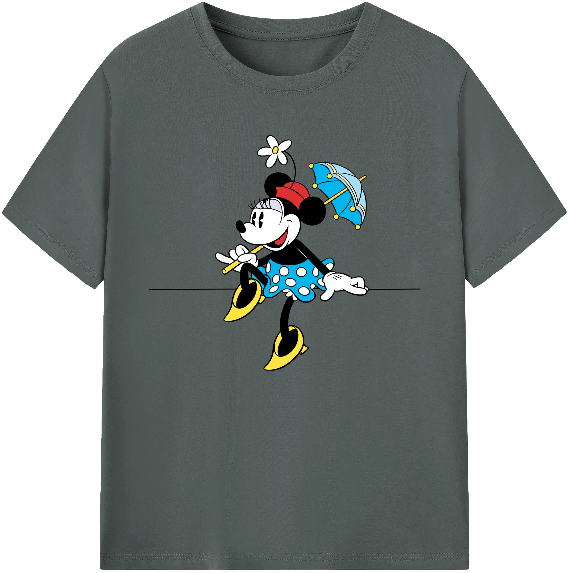 ミッキーマウス Mickey Mouse 綿100％ メンズ半袖Tシャツ｜肌触りやわらか＆通気性